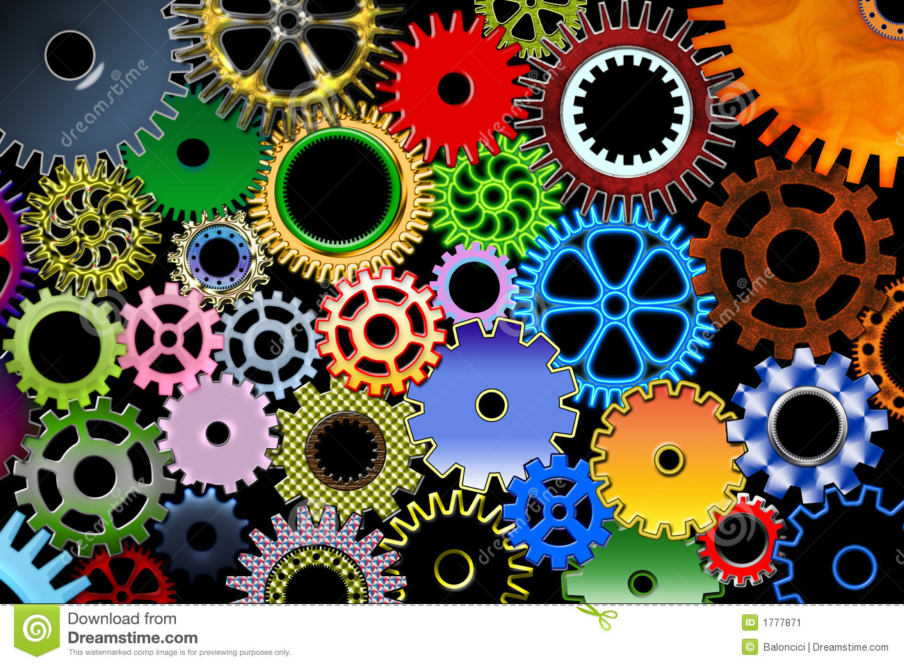 Colorful Gear Clipart Colorful Gear Cl