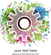Colorful Gears Background