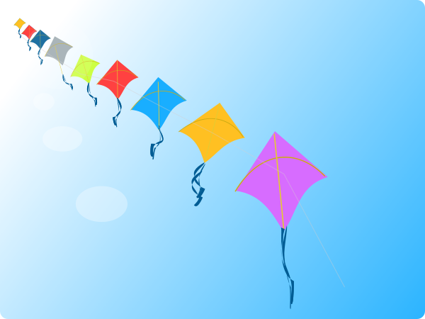 Home   Design   Row Of Kites Clipart