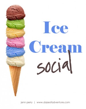 Ice Cream Social   Clip Art
