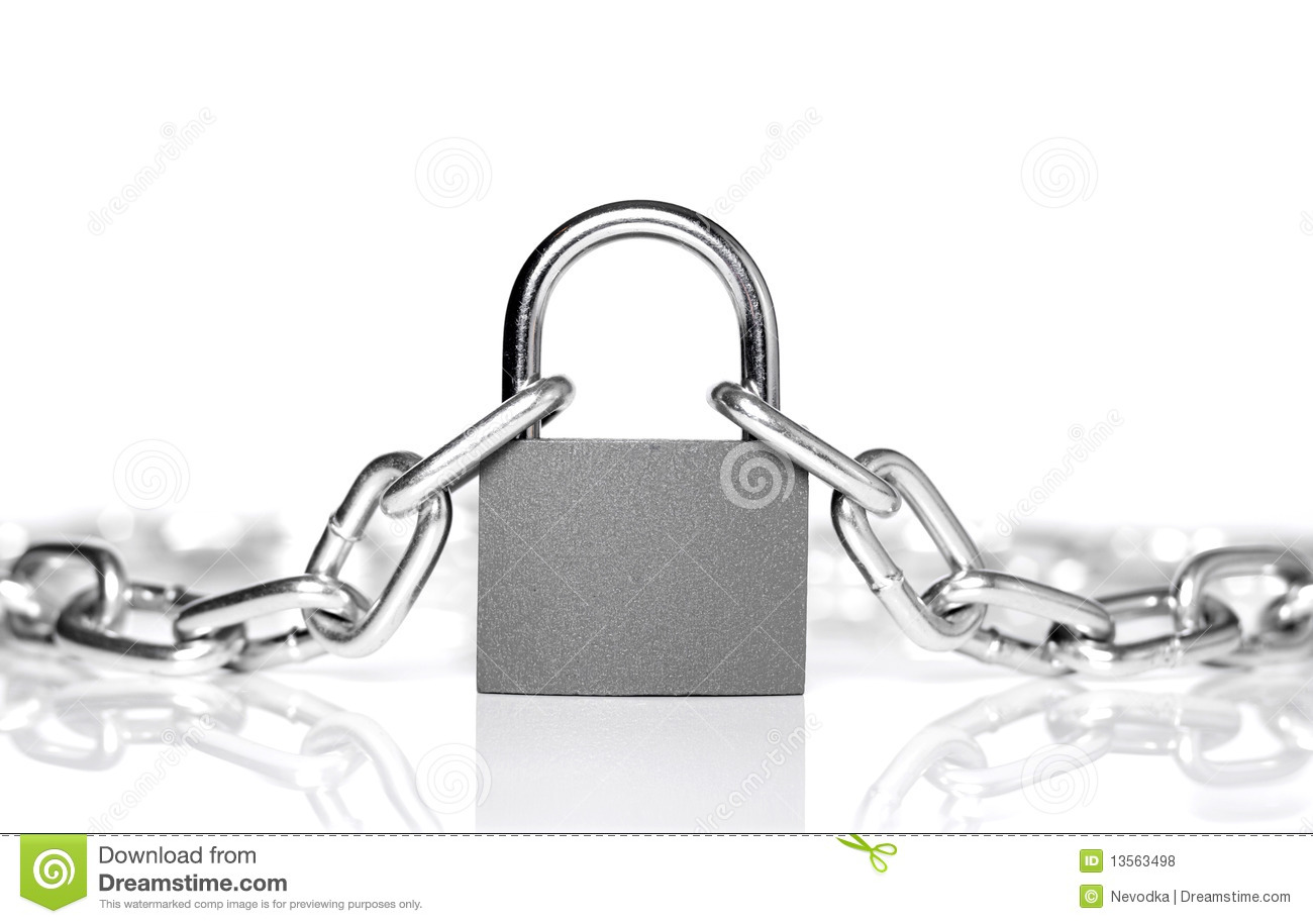 Lock And Chain Royalty Free Stock Photos   Image  13563498