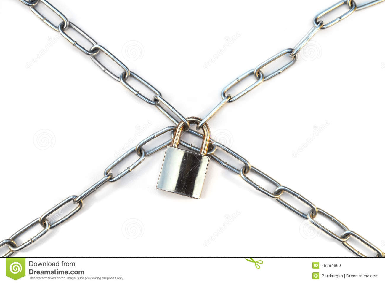 Lock And Chain Stock Photo   Image  45994669