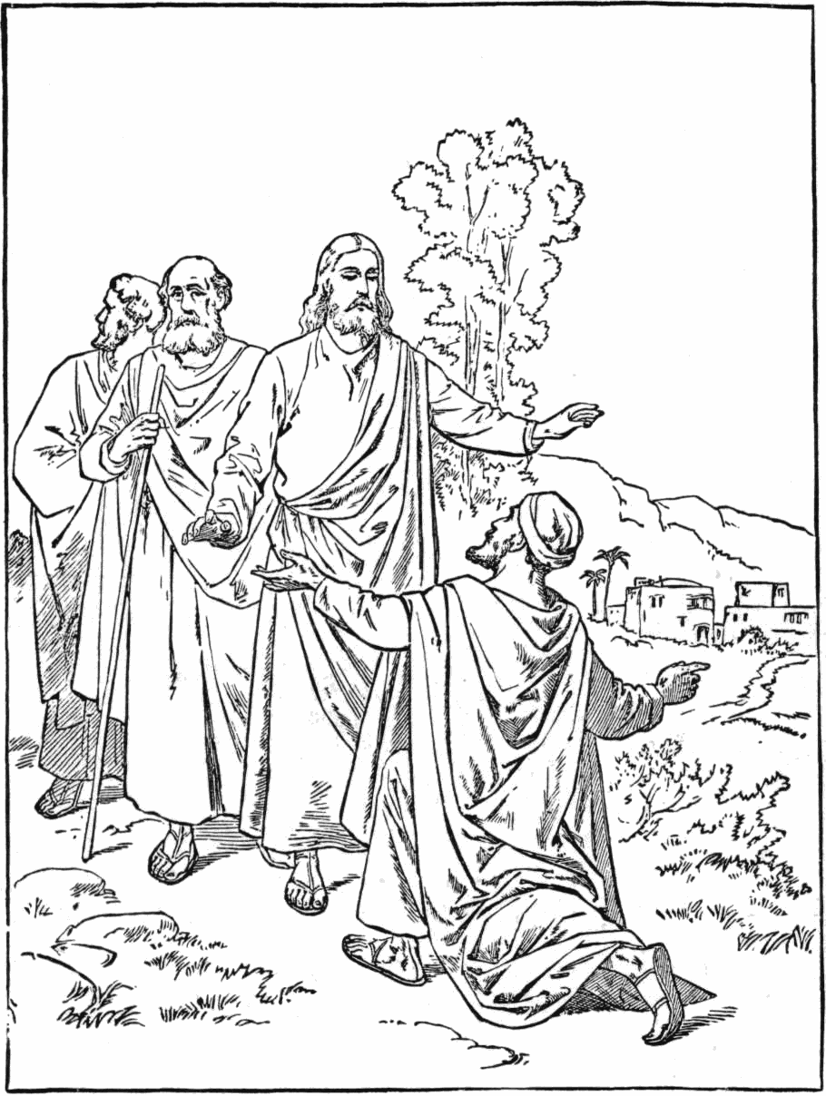 Miracles Of Jesus Coloring Pages