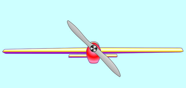 Model Airplane With Propeller   Free Clip Art