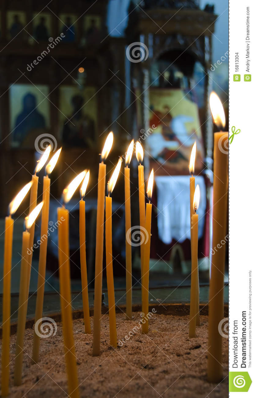 More Similar Stock Images Of   Burning Candles In A Church