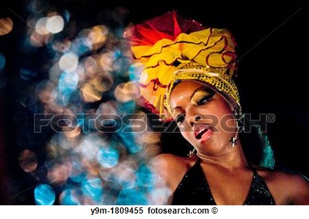 Of A Cuban Girl Performs A Provocative Salsa Dance During The Carnival    