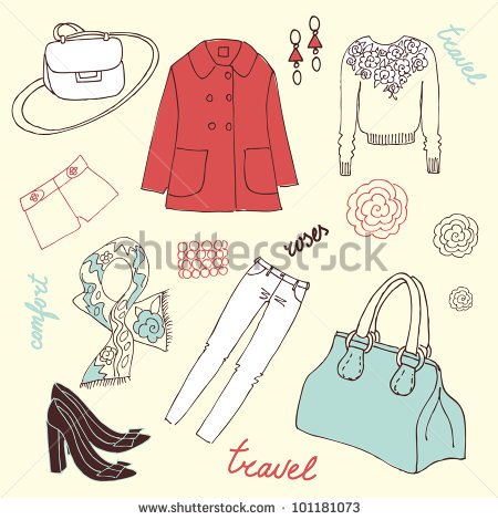 Spring Clothing Clipart Travel Fashion Fashion