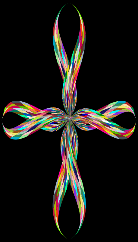 Colorful Stylized Cross