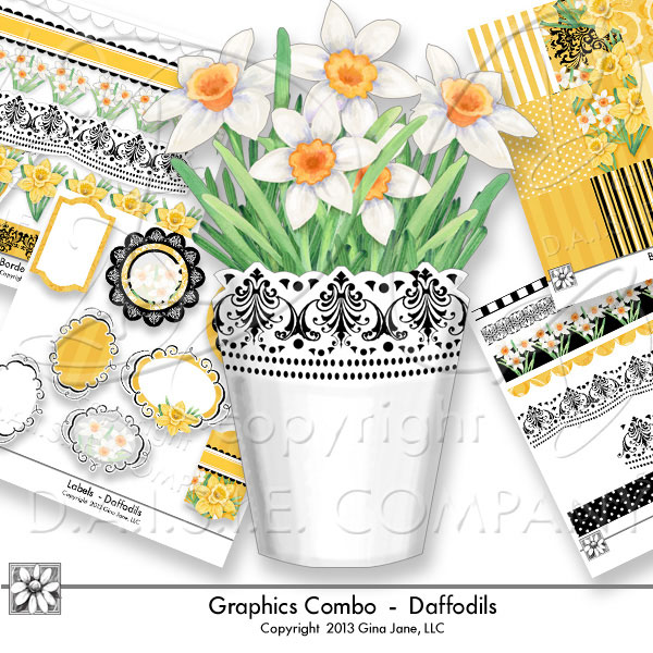 Daisie Company  Printable Digital Paper Crafts Clipart Scrapbooking