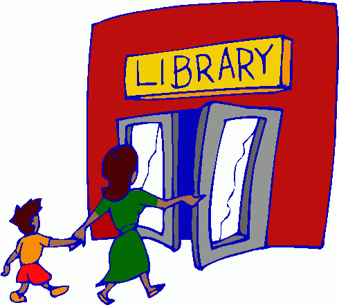 Entering Library Clipart   Entering Library Clip Art