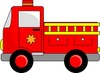 Fire Engine Clipart Image   Red Fire Engine Toy Truck With Ladder And    