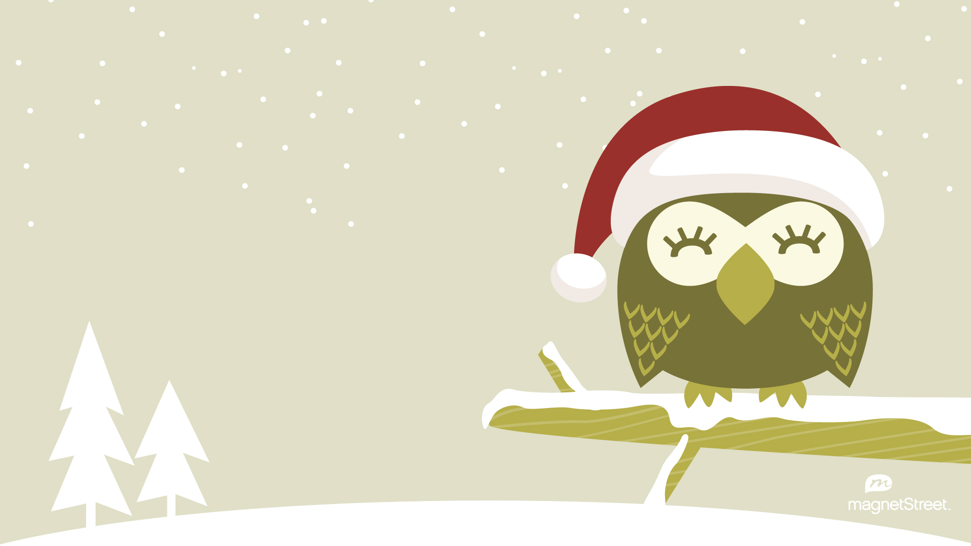 Freebie Friday  Christmas Owl Wallpapertruly Engaging Wedding Blog