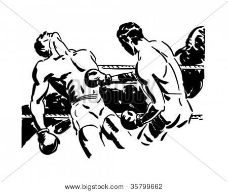 Knockout Punch   Retro Clipart Illustration