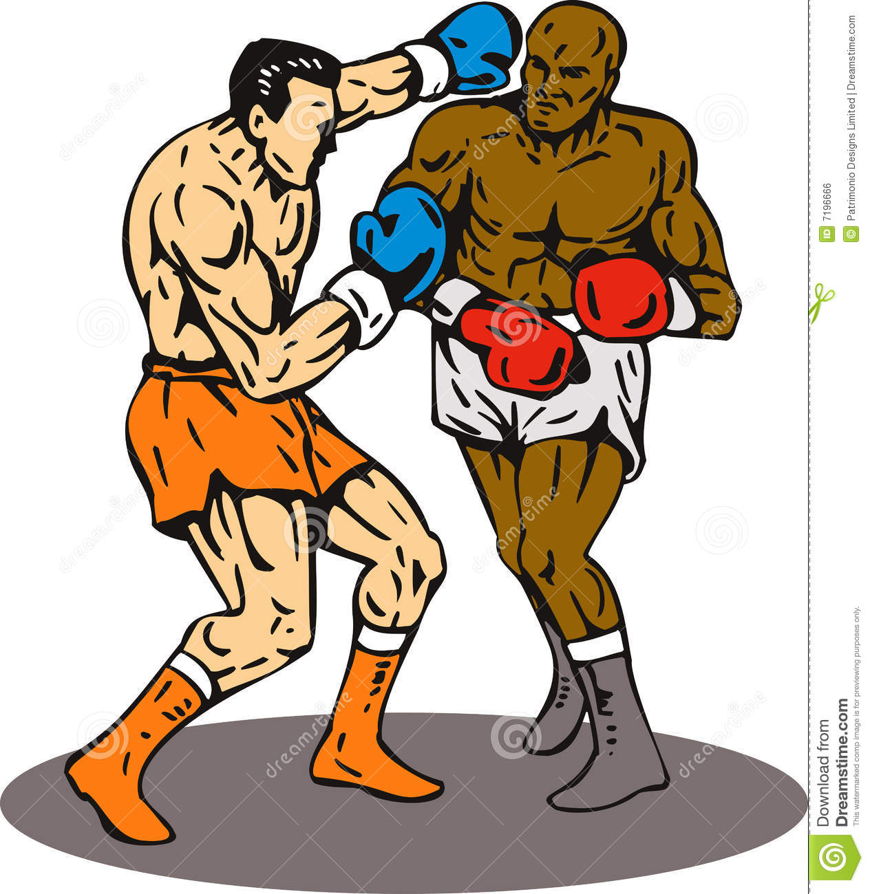 Knockout Punch Stock Photo