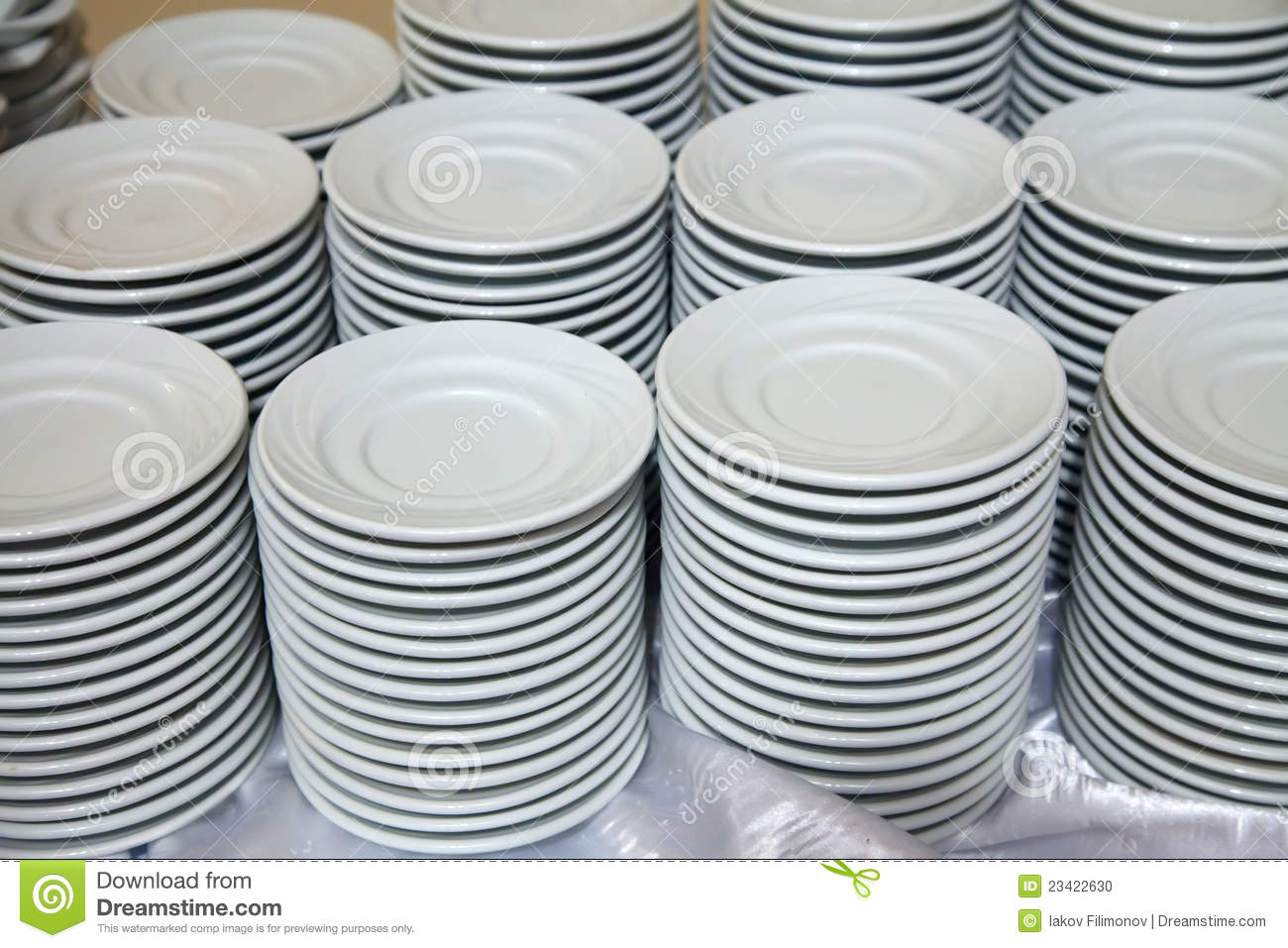 Many Plates Stacked Together Stock Photo   Image  23422630