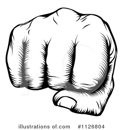 Royalty Free  Rf  Fist Clipart Illustration By Geo Images   Stock