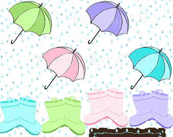 Showers Clipart Spring Clip Art Spring Clipart Umbrella Clipart    