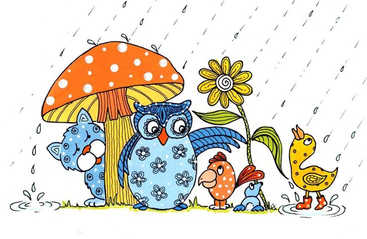 Spring April Showers Clip Art   Clip Art Everyday For Cards Scrapboo