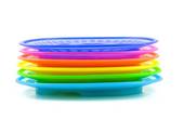 Stack Of Plates Clipart Stacked Colorful Plastic
