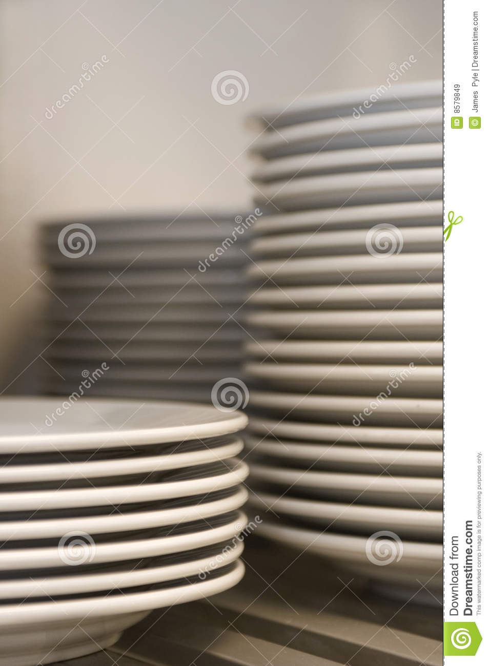 Stacked Plates Royalty Free Stock Images   Image  8579849