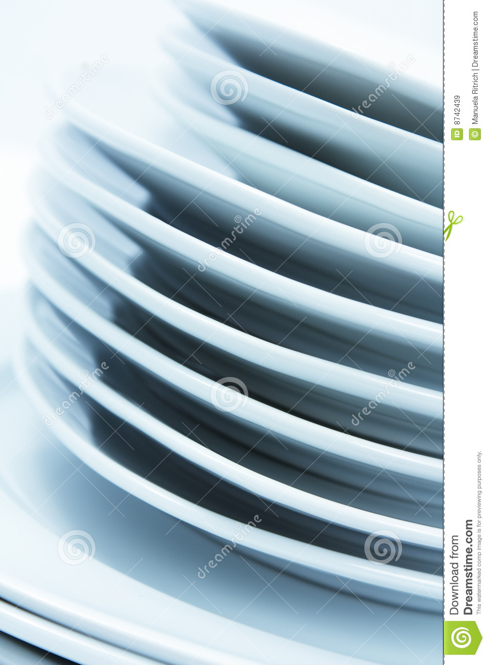 Stacked Plates Royalty Free Stock Images   Image  8742439