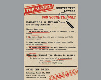 Vintage Old School Retro Classified Top Secret Mission Impossible Spy