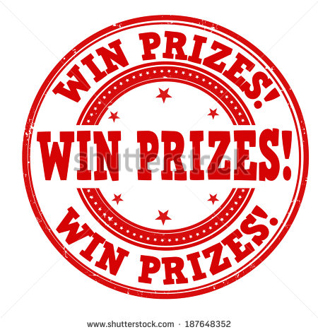 Win Prizes Grunge Rubber Stamp On White Vector Illustration   Stock