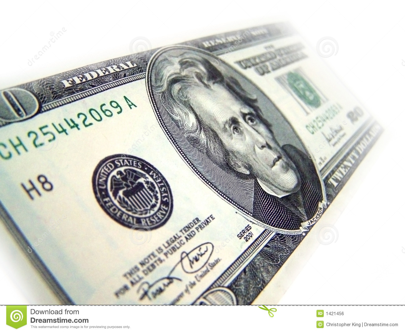 20 Dollar Bill Royalty Free Stock Image   Image  1421456
