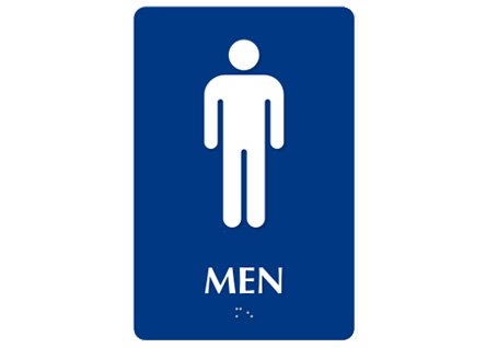 Ada Man Restroom Symbol Exit