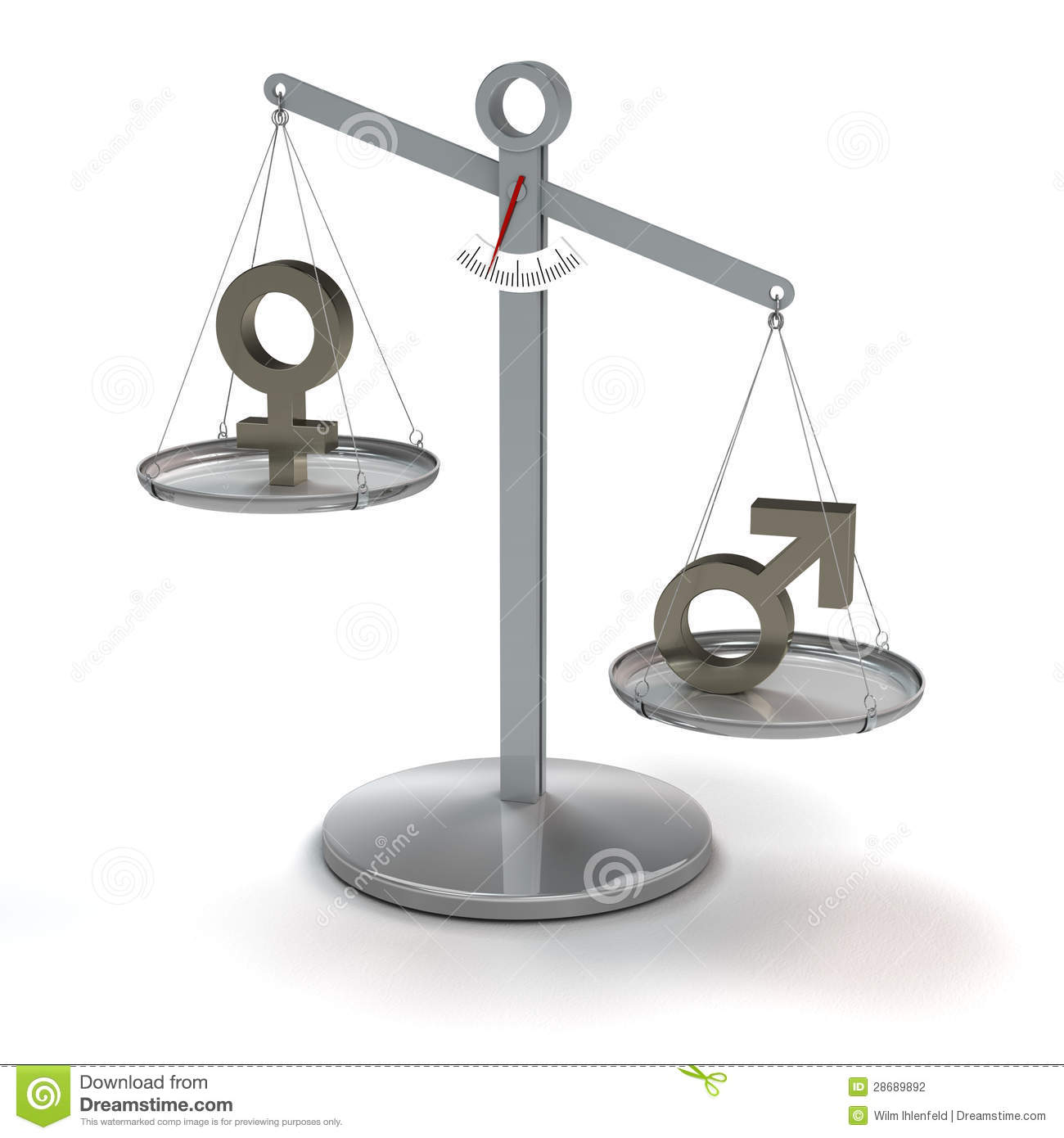 Conceptual Image Concerning Equality Of Men And Women 