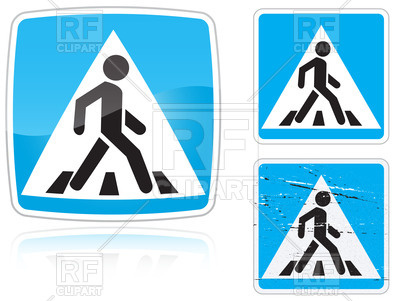Crosswalk Road Sign Signs Symbols Maps Download Royalty Free