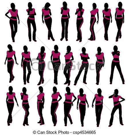 Female Workout Illustration    Csp4534665   Search Clipart