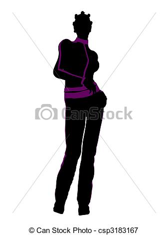 Female Workout Silhouette   African    Csp3183167   Search Eps Clipart    