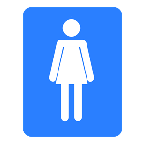 Free Vector Clipart Women Bathroom