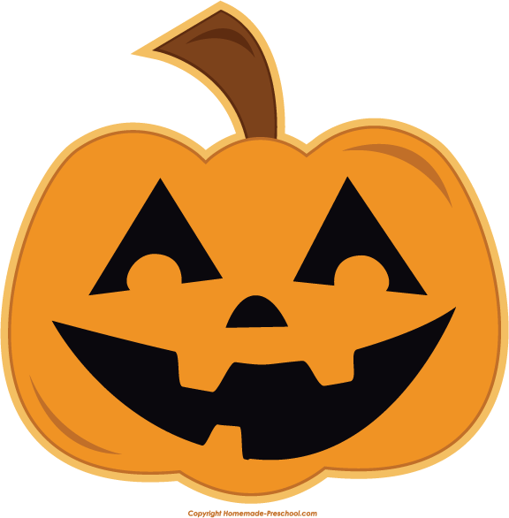 Home Free Clipart Halloween Clipart Spooky Pumpkin Three