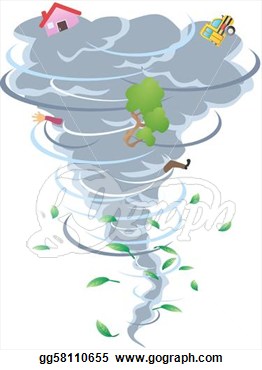 Illustration   The Cartoon Style Of Tornado  Vector Clipart Gg58110655