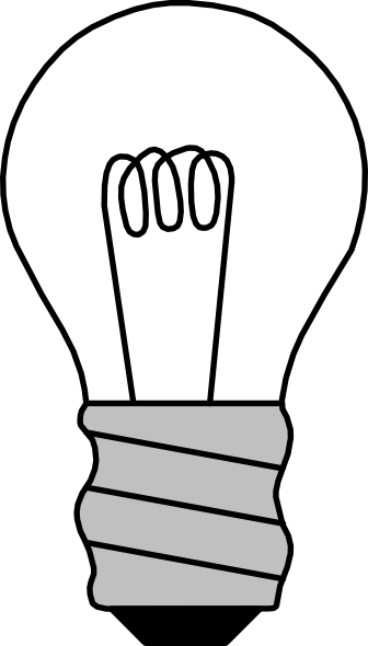 Light Bulb Off Clip Art At Clker Com   Vector Clip Art Online Royalty    