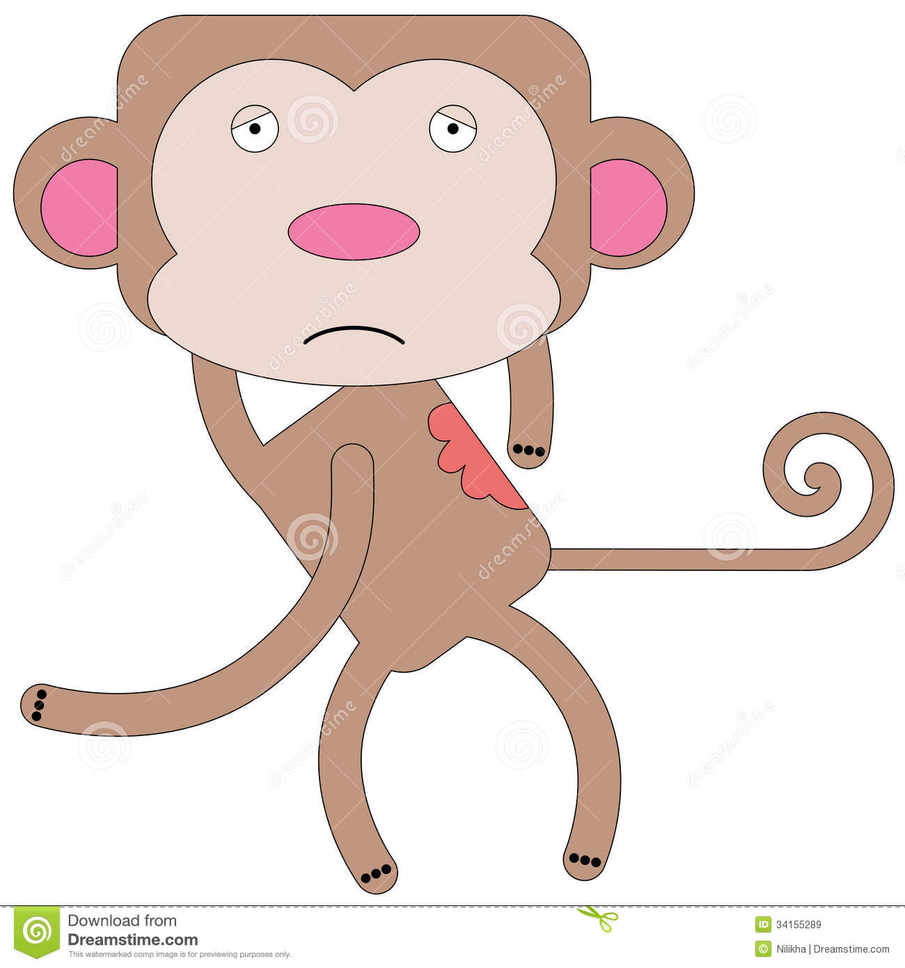 Monkey Itch Royalty Free Stock Images   Image  34155289