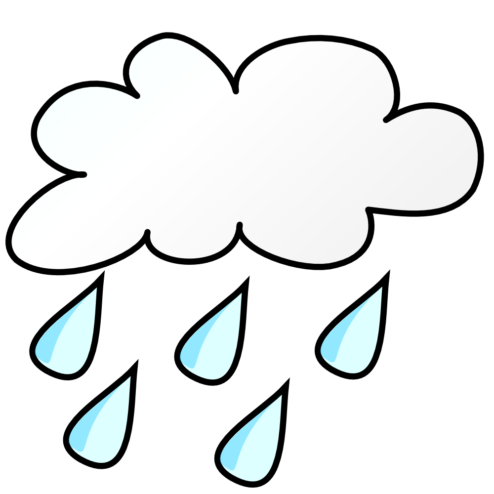 Onlinelabels Clip Art   Weather Symbols  Rain