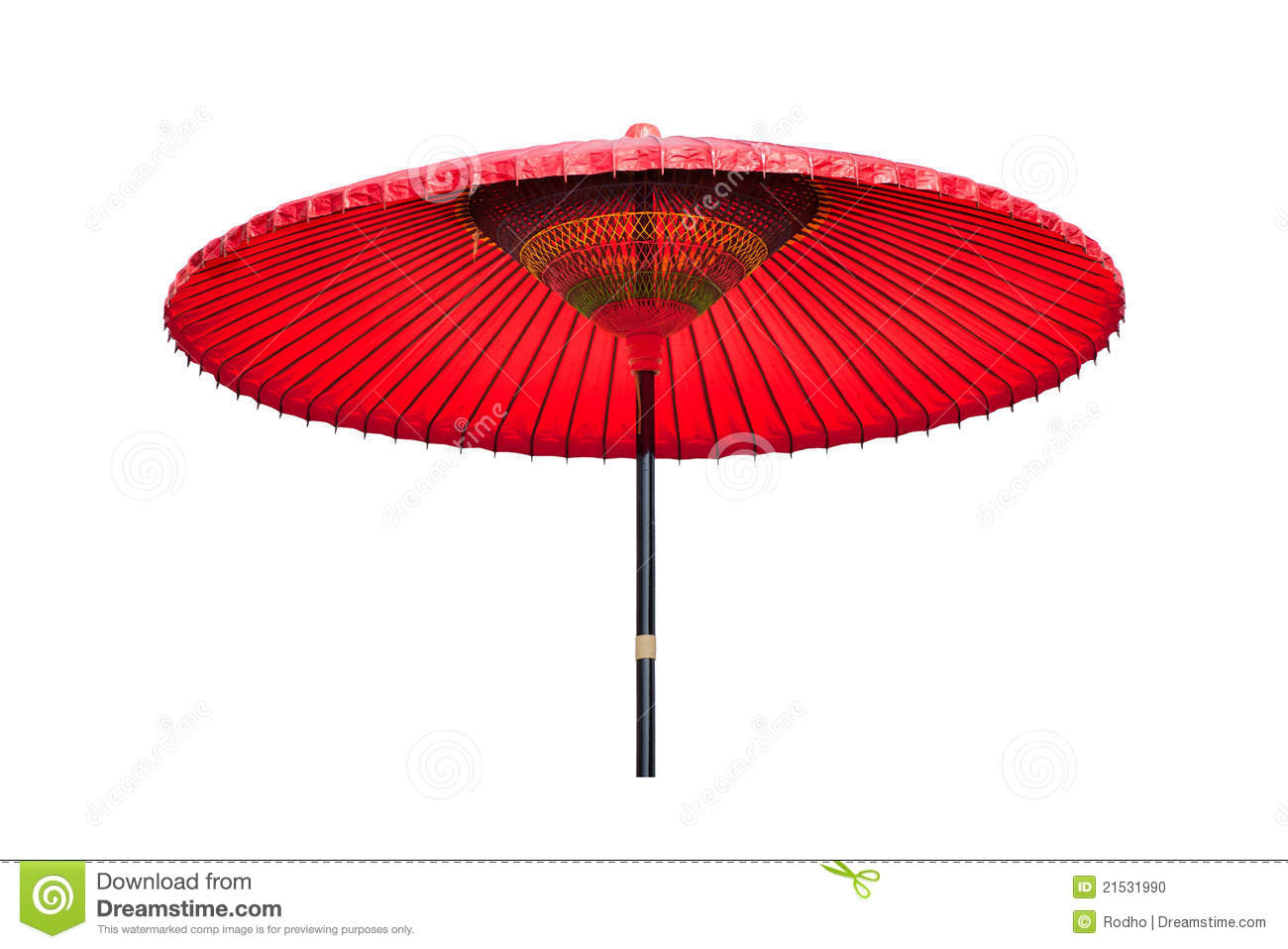 Paper Umbrella Isolated On The White Background It S Kind Of Paper