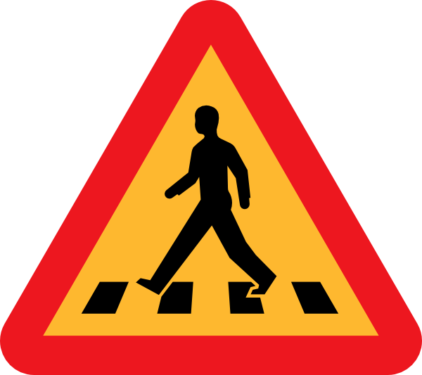 Pedestrian Crossing Sign Clip Art At Clker Com   Vector Clip Art