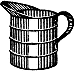 Pint Cup Used For Measuring Liquids  2 Pints Equal 1 Quart