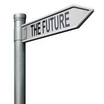Road To The Future   Bright Future Ahead Road Sign Indicatin