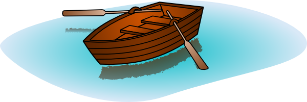 Row Boat With Oars Clip Art At Clker Com   Vector Clip Art Online