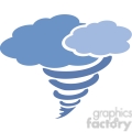 Royalty Free Blue Tornado Clipart Image Picture Art   163887