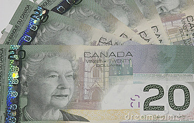 Royalty Free Stock Images  Canadian  20 Bills