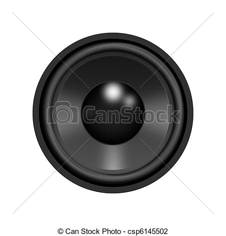 Stereo Speaker Isolated On A White    Csp6145502   Search Clipart