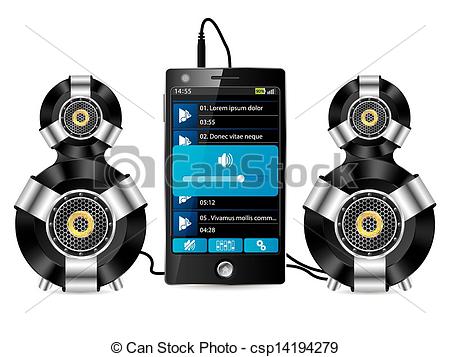 Stereo Speaker Set With Phone   Csp14194279