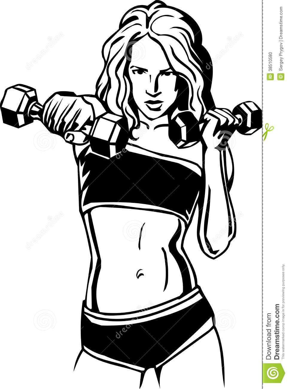 Women S Fitness   Vector Illustration  Stock Photo   Image  38510580