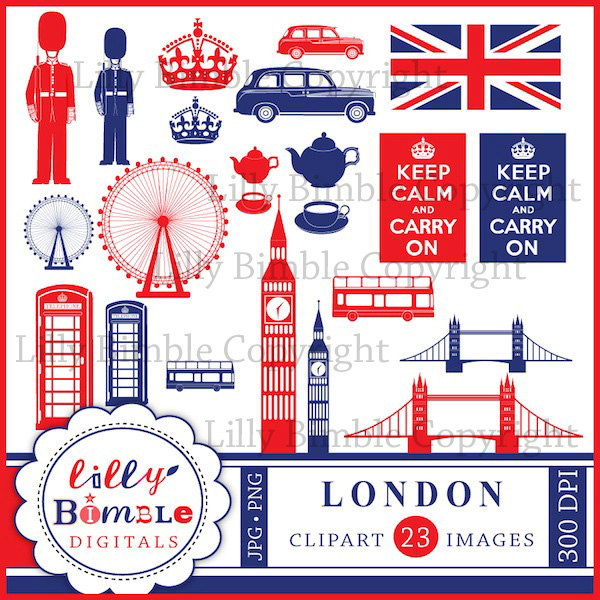 40  Off London England Clipart For Crafts And By Lillybimble